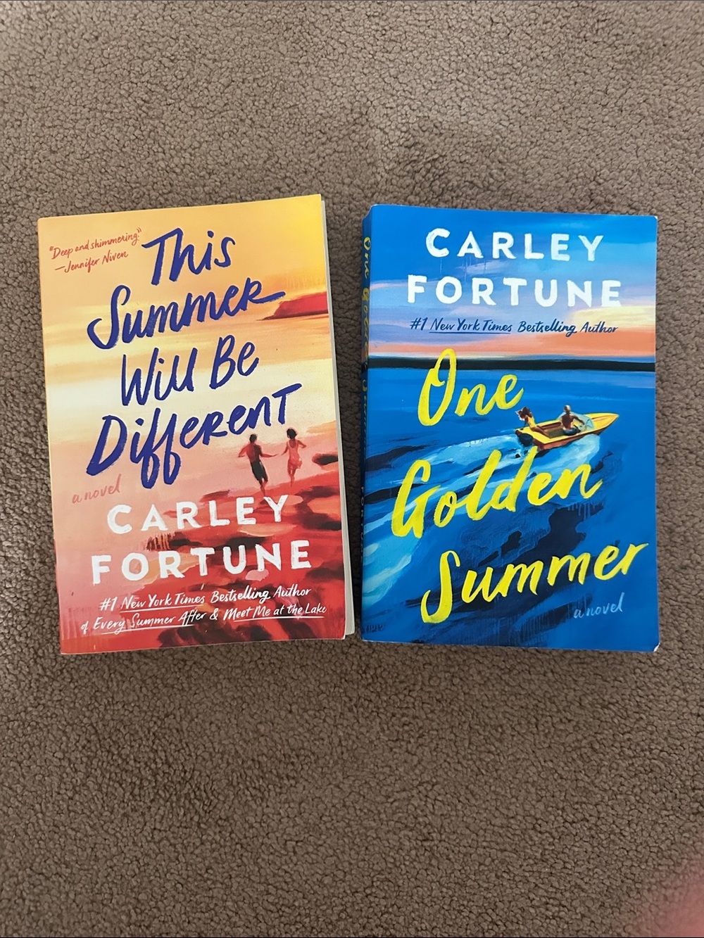 Summer Novel Set - Blue & Orange Covers